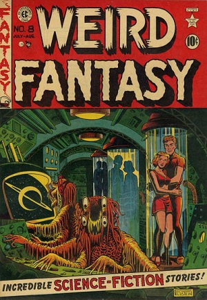 cover of a Weird Science comic book from the 1950s